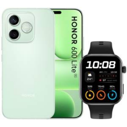 HONOR 600 LITE 8+256GB 6.6"5G SPROUT GREEN DS + WATCH 2I ITA